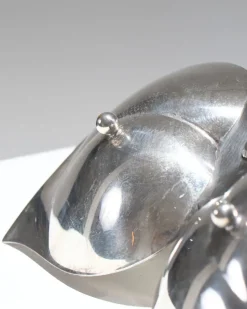 Pamono Silver-Plated Triple Leaf Server from FB Rogers Silver Co, 1950s><noscript><img width=