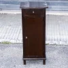 Pamono Single High and Narrow Fir Wooden Bedside Table, 1900s> Nightstands