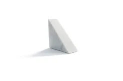 Pamono Single Large Bookend in White Carrara Marble with Triangular Shape> Bookends