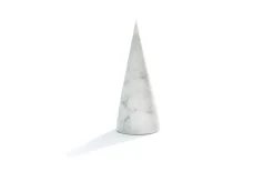 Pamono Single Large Bookend in White Carrara Marble with Triangular Shape><noscript><img width=