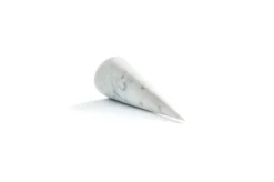 Pamono Single Large Bookend in White Carrara Marble with Triangular Shape><noscript><img width=