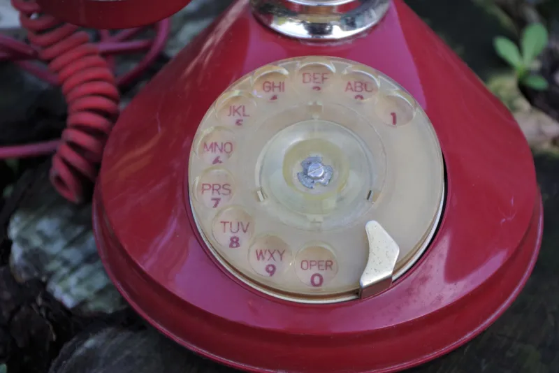 New Pamono Sip Candle Phone in Red Plastic