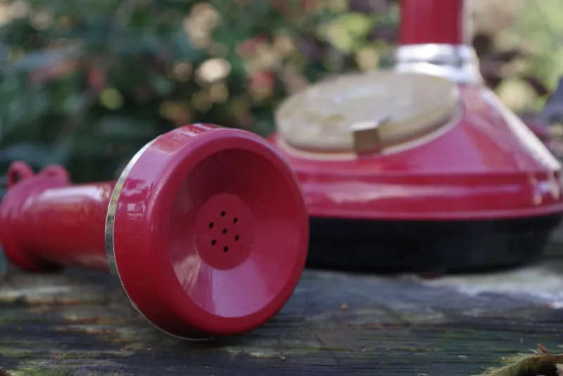 New Pamono Sip Candle Phone in Red Plastic