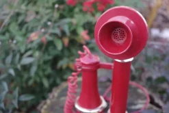 New Pamono Sip Candle Phone in Red Plastic