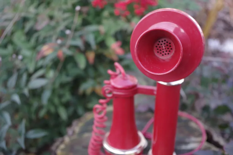 New Pamono Sip Candle Phone in Red Plastic