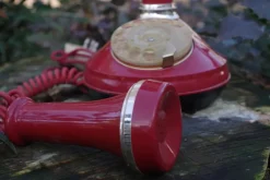 New Pamono Sip Candle Phone in Red Plastic