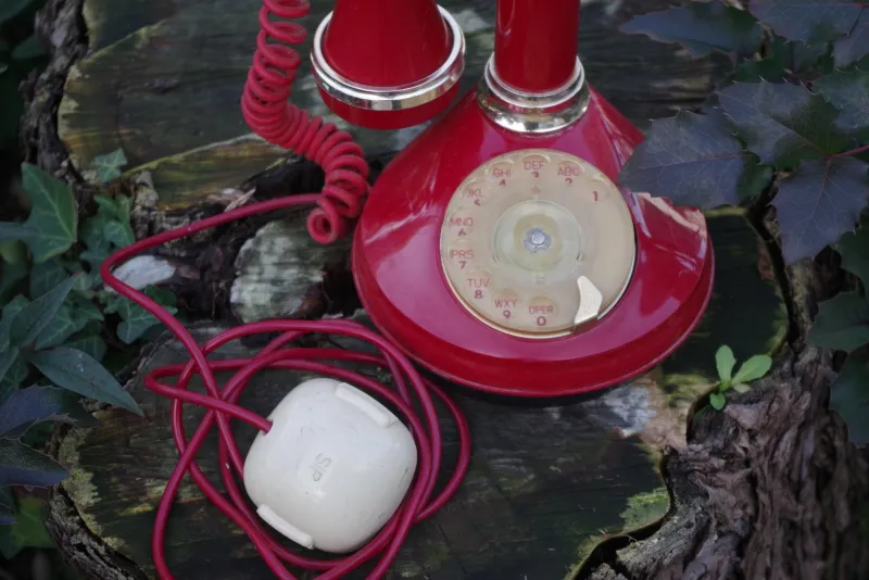 New Pamono Sip Candle Phone in Red Plastic