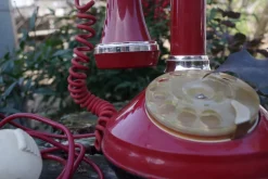 New Pamono Sip Candle Phone in Red Plastic