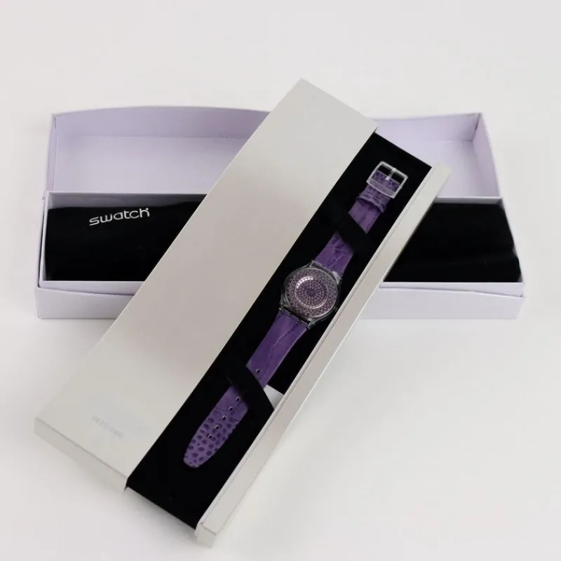 Clearance Pamono Skin Ruby Lustrous Bliss SFZ112 Watch from Swatch