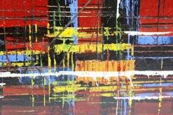 Pamono Skyline Acrylic Painting, 1970s><noscript><img width=
