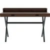 Discount Pamono Slate Grey Metal Hyppolite Desk in Natural Walnut by Harto