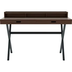 Discount Pamono Slate Grey Metal Hyppolite Desk in Natural Walnut by Harto