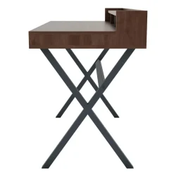 Discount Pamono Slate Grey Metal Hyppolite Desk in Natural Walnut by Harto
