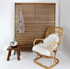 Pamono Slatted Wood Panel Room Divider or Slatted Coat Rack> Racks, Hooks & Valets