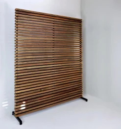 Pamono Slatted Wood Panel Room Divider or Slatted Coat Rack> Racks, Hooks & Valets
