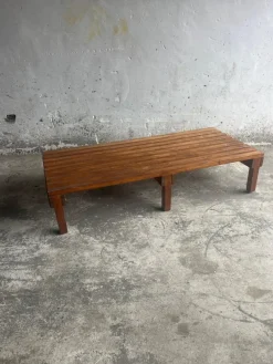 Pamono Slatted Wooden Bench or Coffee Table> Benches