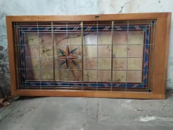 Online Pamono Sliding Door in Stained Glass, 1960s