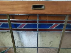 Online Pamono Sliding Door in Stained Glass, 1960s