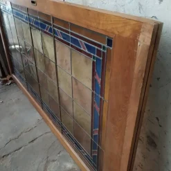 Online Pamono Sliding Door in Stained Glass, 1960s
