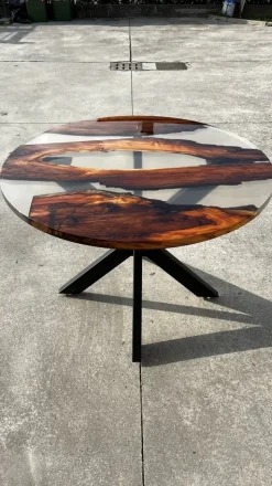 Discount Pamono SLR Table in Epoxy Resin by Andrea Toffanin for Hood - Back & Forth Design