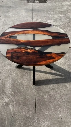 Discount Pamono SLR Table in Epoxy Resin by Andrea Toffanin for Hood - Back & Forth Design