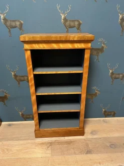 Best Pamono Small Antique Open Bookcases, 1890s, Set of 2
