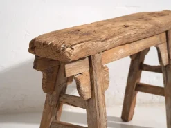 Outlet Pamono Small Antique Primitive Style Bench, 1870s
