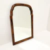 Pamono Small Antique Scalloped Mahogany Mirror> Mirrors