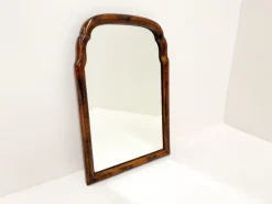 Pamono Small Antique Scalloped Mahogany Mirror> Mirrors