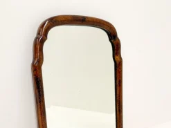 Pamono Small Antique Scalloped Mahogany Mirror><noscript><img width=