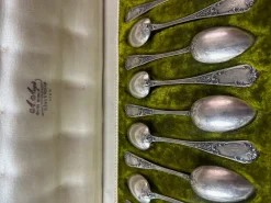 Clearance Pamono Small Antique Spoons, 1900, Set of 12
