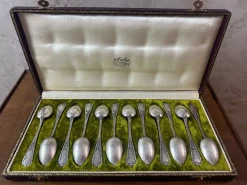 Clearance Pamono Small Antique Spoons, 1900, Set of 12