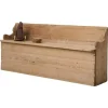 Pamono Small Antique Swedish Folk Art Bench with Natural Patina> Benches