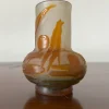 Outlet Pamono Small Art Nouveau Glass Vase with Cameo Work by Emile Gallé, 1900s