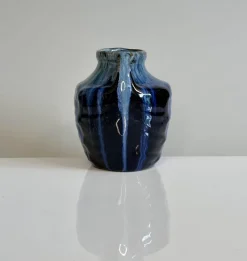 Pamono Small Art Nouveau Sculptural Studio Ceramic Vase, Germany, 1920s><noscript><img width=