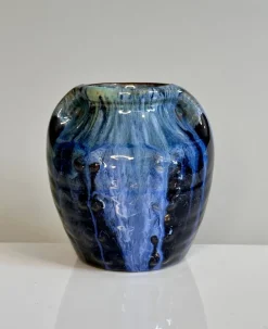 Pamono Small Art Nouveau Sculptural Studio Ceramic Vase, Germany, 1920s><noscript><img width=