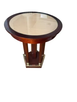 Pamono Small Art Nouveau Table and Chairs, 1910s, Set of 5> Living Room Sets