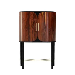 Best Pamono Small Azure Bar Cabinet in Exotic Wood Veneer