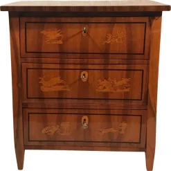 Pamono Small Biedermeier Chest of Drawers, Germany, 1810s-1820s> Dressers, Commodes & Chests