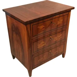 Pamono Small Biedermeier Chest of Drawers, Germany, 1810s-1820s><noscript><img width=