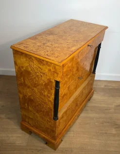 Sale Pamono Small Biedermeier Style Chest of 4 Drawers in Bird's-Eye Maple