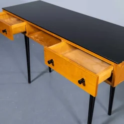 Pamono Small Birch and Glass Top Dressing Table, 1950s><noscript><img width=