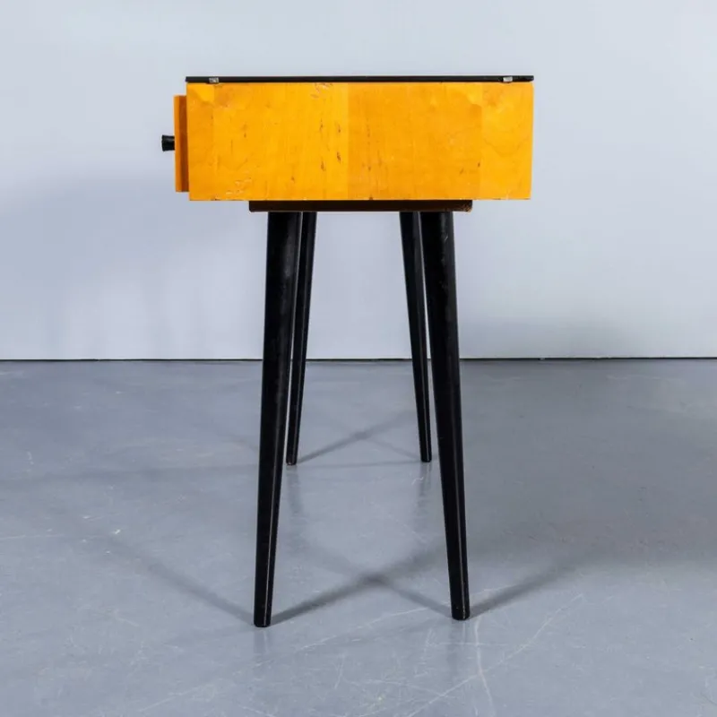 Pamono Small Birch and Glass Top Dressing Table, 1950s> Dressing Tables