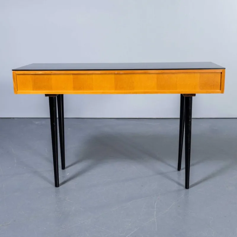 Pamono Small Birch and Glass Top Dressing Table, 1950s> Dressing Tables