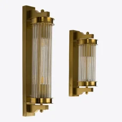 Clearance Pamono Small Brass Elon Wall Light from Pure White Lines