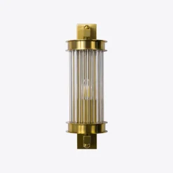 Clearance Pamono Small Brass Elon Wall Light from Pure White Lines