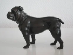 Online Pamono Small Bronze Bulldog Sculpture, France, 1920s