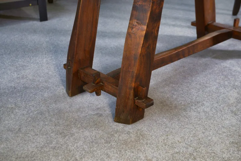 Online Pamono Small Brutalist Table Set with Bench, 1960s, Set of 2
