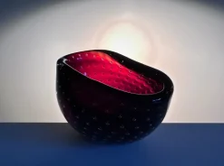 Sale Pamono Small Bullicante Murano Glass Art Bowl attributed to Carlo Scarpa for Venini, Italy, 1950s