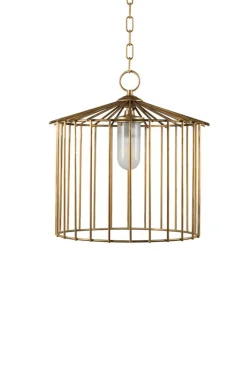 Outlet Pamono Small Cage Chain Outdoor Pendant by Niccolo De Ruvo for Brass Brothers